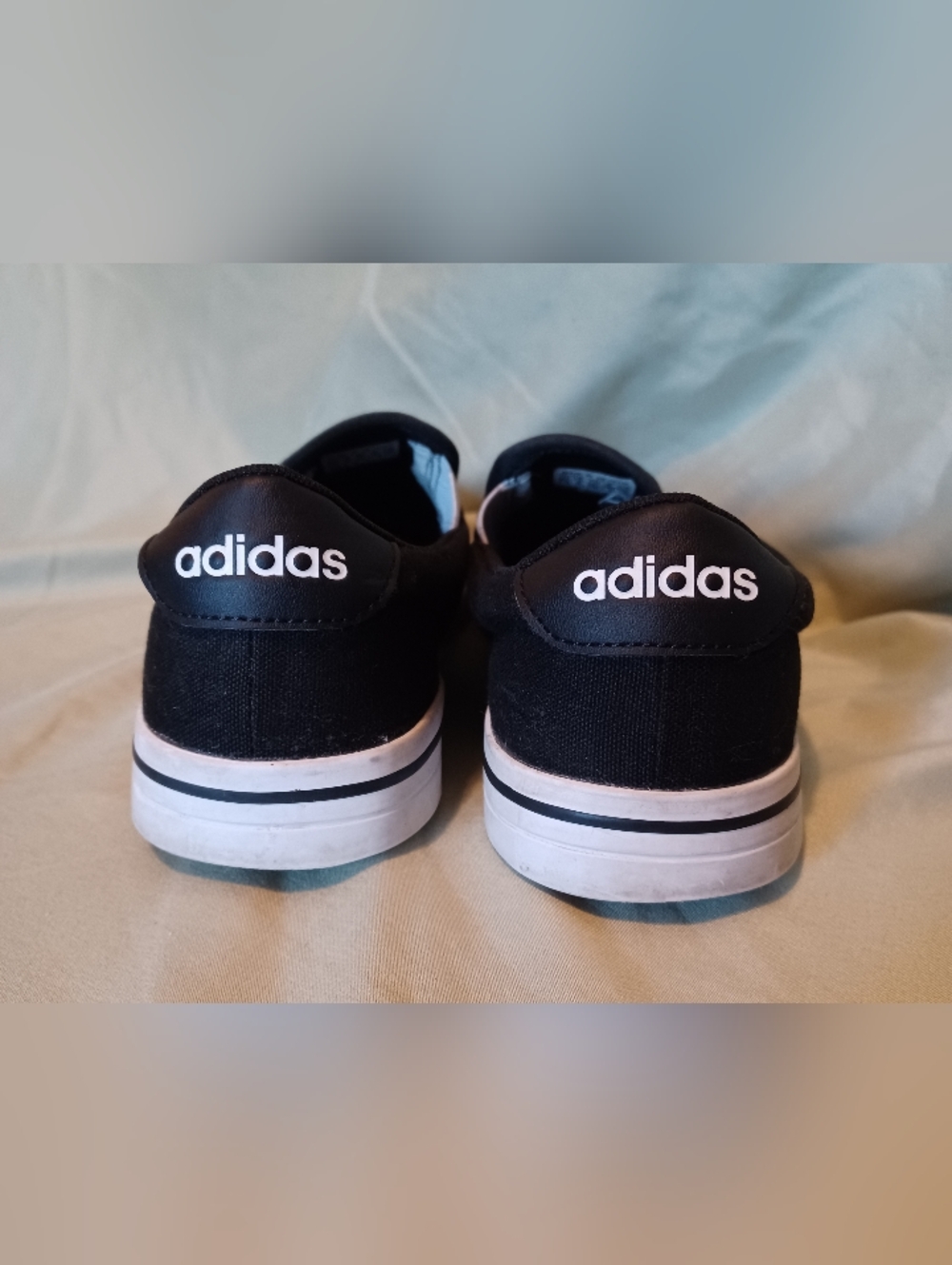 Adidas Kurin Black Casual Slip-On Canvas Skate Sneakers Skateboard Shoes - Picture 6 of 10